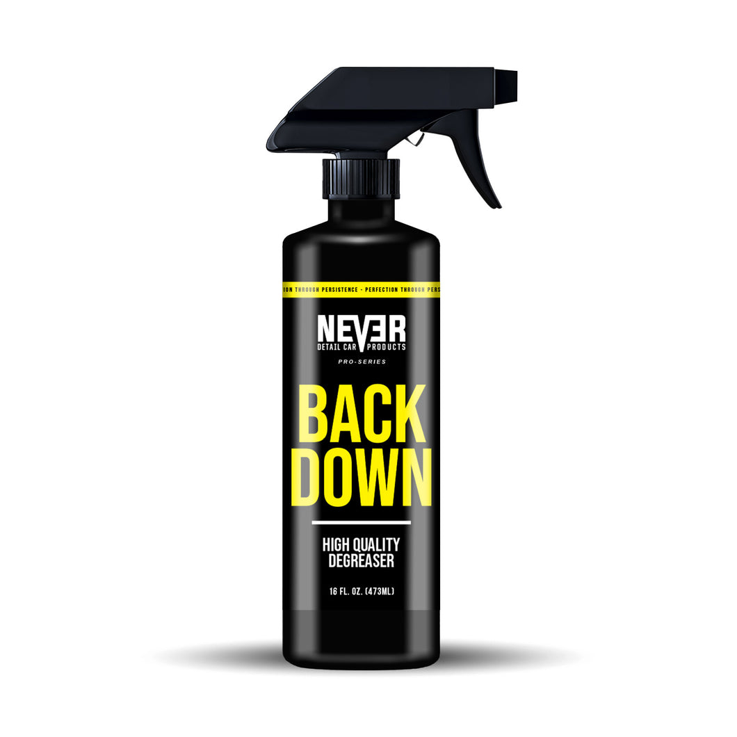 NEVER 'BACK DOWN' DEGREASER